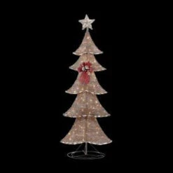 Home Accents Holiday 6 Ft. Pre-Lit Brown Rustic Tree-TY090-1411 205983441