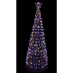 Home Accents Holiday 6 Ft. Pre-Lit LED Tree Sculpture With Star - Multi-Colored Lights-4407454G-02UHO 207044860