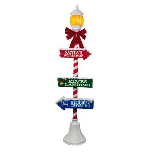 Home Accents Holiday 72 In. Holiday Lamppost With LED Illuminated Lantern-6207-72625 206954022 1 Home Accents Holiday 72 In. Holiday Lamppost With LED Illuminated Lantern-6207-72625 206954022