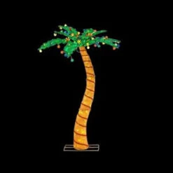 Home Accents Holiday 72 In. LED Lighted Tinsel Palm Tree-TY759-1614-0 206963145