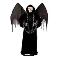 Home Accents Holiday 72 In. Winged Angel Of Death Grim Reaper With LED Illumination-6330-72693 206770861