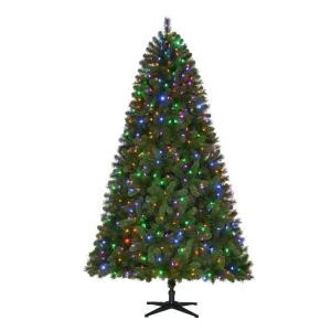 Home Accents Holiday 7.5 Ft. Pre-Lit LED Wesley Spruce Quick-Set Artificial Christmas Tree With Color Changing Lights-TG76M3W89D01 206770992 1 Home Accents Holiday 7.5 Ft. Pre-Lit LED Wesley Spruce Quick-Set Artificial Christmas Tree With Color Changing Lights-TG76M3W89D01 206770992