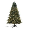 Home Accents Holiday 7.5 Ft. Spruce Quick-Set Artificial Christmas Tree With 600 9-Function LED Lights And Remote Control-W14L0465 205943350