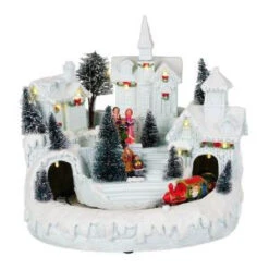 Home Accents Holiday 9 In. Animated Village Scene With Christmas Carolers-6240-10178HD 206954052