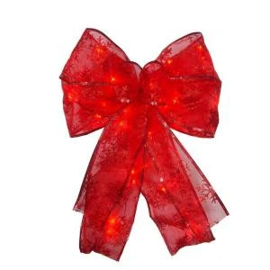 Home Accents Holiday 9 In. Red LED Ribbon Bow Tree Topper (3 Per Carton)-EB03-2R006-A1 202353580 1 Home Accents Holiday 9 In. Red LED Ribbon Bow Tree Topper (3 Per Carton)-EB03-2R006-A1 202353580