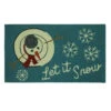 Home Accents Holiday Let It Snowman Top 17 In. X 29 In. Hand Hooked Holiday Mat-520144 206993465