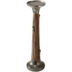 Home Decorators Collection 16.75 In. 3-Tier Tree Trunk Pillar Candle Holder-9754910820 300135809