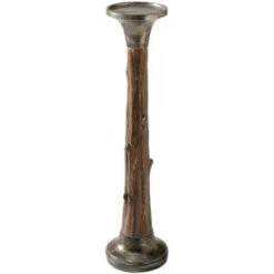 Home Decorators Collection 20.5 In. 3-Tier Tree Trunk Pillar Candle Holder-9754920820 300135814