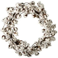 Home Decorators Collection 26 In. Artificial Cotton Wreath-9307200410 300134245