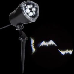 LightShow 11.81 In. Projection Whirl-a-Motion-Bats White-59562 206762450