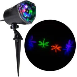 LightShow 11.81 In. Projection Whirl-A-Motion-Dragonflies (PBGO) Light Stake-49287 206832936