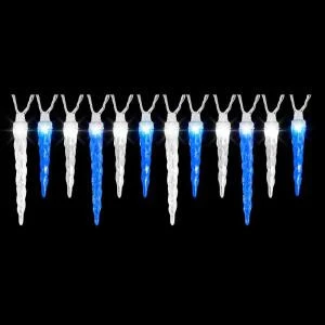 Lightshow 12-Light Icy Blue/White Icicle Synchro Lights-34958 205919572 1 Lightshow 12-Light Icy Blue/White Icicle Synchro Lights-34958 205919572