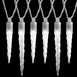 LightShow 12-Light LED White Icicle Light Set (2-Set)-85382-2 203804620