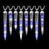Lightshow 8-Light Icy Blue/White Shooting Star Varied Size Icicle Light Set-34960 205919898