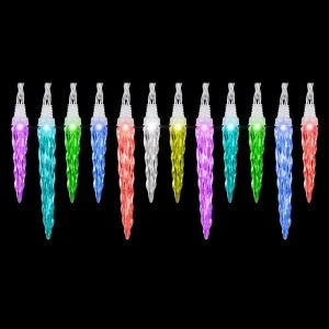 LightShow AppLights 24-Light Multi-Color Icicle String Light Set-37206 205952030 1 LightShow AppLights 24-Light Multi-Color Icicle String Light Set-37206 205952030