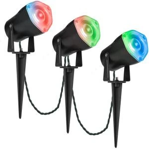 LightShow AppLights LED RGB Spotlight Stake (Set Of 3)-38874 205952114 1 LightShow AppLights LED RGB Spotlight Stake (Set Of 3)-38874 205952114