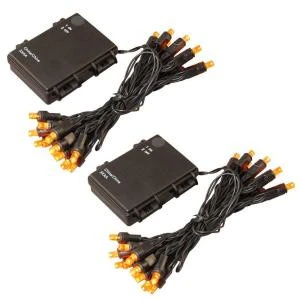 LumaBase 10 Ft. 25-Light Orange Battery Operated String Lights (Set Of 2)-66202 206456918 1 LumaBase 10 Ft. 25-Light Orange Battery Operated String Lights (Set Of 2)-66202 206456918