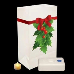 Lumabase Holly Battery-Operated Luminaria Kit (Set Of 12)-82336 205494208