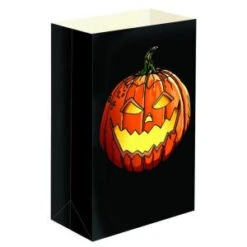 Lumabase Plastic Jack-O'-Lantern Luminaria Bags (12-Count)-50612 204638046