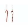 Martha Stewart Living 1.75 Plaid Candy Cane Christmas Ornaments (Set Of 2)-9756200110 300247110