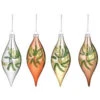 Martha Stewart Living 2 In. Jeweled Greenery Christmas Ornaments (Set Of 4)-9735300730 300265560