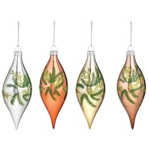 Martha Stewart Living 2 In. Jeweled Greenery Christmas Ornaments (Set Of 4)-9735300730 300265560 1 Martha Stewart Living 2 In. Jeweled Greenery Christmas Ornaments (Set Of 4)-9735300730 300265560