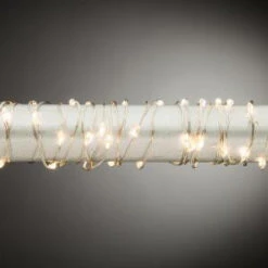 Martha Stewart Living 20 Ft. 120-Light Warm White Silver Lights-9773220250 300277910
