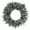 Martha Stewart Living 30 In. LED Pre-Lit Glittery Bristle Pine Artificial Christmas Wreath-9316310610 206497385