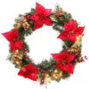Martha Stewart Living 32 In. Winterberry Artificial Wreath With 50 Clear Lights-1759064 203264020