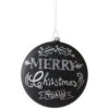 Martha Stewart Living 4.75 In. Collectible Chalkboard Christmas Ornament-9736000210 300265677