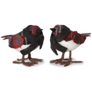 Martha Stewart Living 5 In. W Plaid Bird Christmas Ornaments (Set Of 2)-9756000110 300247091 1 Martha Stewart Living 5 In. W Plaid Bird Christmas Ornaments (Set Of 2)-9756000110 300247091