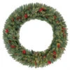 Martha Stewart Living 60 In. Battery Operated Winslow Artificial Wreath With 240 Clear LED Lights-GD50P4598L00 205983418