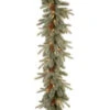 Martha Stewart Living 9 Ft. Feel-Real Alaskan Spruce Artificial Garland With Pinecones And 50 Clear Lights-PEFA1-311-9B1 205080039