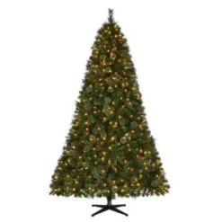 Martha Stewart Living 9 Ft. Pre-Lit LED Alexander Pine Quick-Set Artificial Christmas Tree With Pinecones And Warm White Lights-TG90M5311L00 206770995