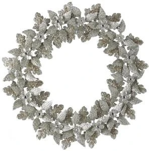 Martha Stewart Living Layered Leaves 17 In. Dia Artificial Christmas Wreath In Silver-9733800250 300261464 1 Martha Stewart Living Layered Leaves 17 In. Dia Artificial Christmas Wreath In Silver-9733800250 300261464