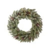 Martha Stewart Living Snowy Dunhill Fir 24 In. Artificial Christmas Wreath-9781400610 300338116