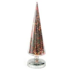 Mercury Glass 10 In. LED Silver Color Changing Glass Tree-45-904-11 204635237