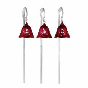 Mr. Christmas 44 In. Red Musical Pathway Bells With Shepherd's Hooks (Set Of 3)-60742 207213011 1 Mr. Christmas 44 In. Red Musical Pathway Bells With Shepherd's Hooks (Set Of 3)-60742 207213011