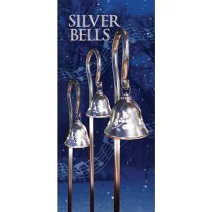 Mr. Christmas 44 In. Silver Musical Pathway Bells With Shepherd's Hooks (Set Of 3)-60741 207213010 1 Mr. Christmas 44 In. Silver Musical Pathway Bells With Shepherd's Hooks (Set Of 3)-60741 207213010