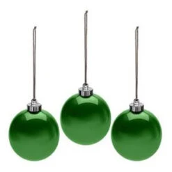 Mr. Christmas 6 In. Outdoor Pearlized Green New Ornament (Set Of 3)-48002M 206265398