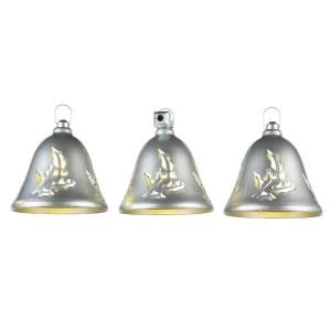 Mr. Christmas 6 In. Silver Musical Bells Indoor/Outdoor With LEDs-67527 207213042 1 Mr. Christmas 6 In. Silver Musical Bells Indoor/Outdoor With LEDs-67527 207213042
