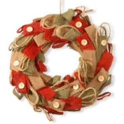 National Tree Company 12 In. Burlap Deco Artificial Wreath-RAC-JY0142 300154663