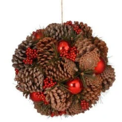 National Tree Company 12 In. Pinecone Hanging Ball-RAC-JS11793KB12 300487121