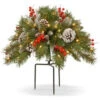 National Tree Company 18 In. Frosted Berry Urn Filler With Battery Operated Warm White LED Lights-FRB-300-18U-B 300487226
