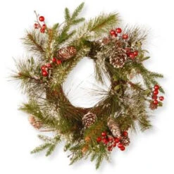 National Tree Company 18 In. Pine Cone Artificial Wreath-RAC-W060495A 300154670