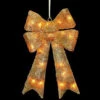National Tree Company 23.5 In. Pre-Lit Gold Sisal Bow-MZBO-235GLO-1 205572859
