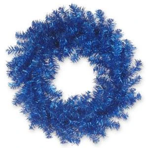 National Tree Company 24 In. Blue Tinsel Artificial Wreath-TT33-17-24W-1 300488007 1 National Tree Company 24 In. Blue Tinsel Artificial Wreath-TT33-17-24W-1 300488007