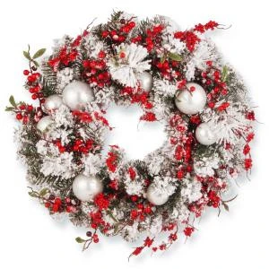 National Tree Company 24 In. Christmas Artificial Wreath-RAC-J501X24 300154643 1 National Tree Company 24 In. Christmas Artificial Wreath-RAC-J501X24 300154643