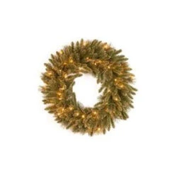 National Tree Company 24 In. Glittery Gold Pine Artificial Wreath With Glitter, Gold Cones, Gold Glittered Berries-GPG3-341-24W 205299298