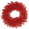 National Tree Company 24 In. Red Tinsel Artificial Wreath-TT33-15-24W-1 300488010